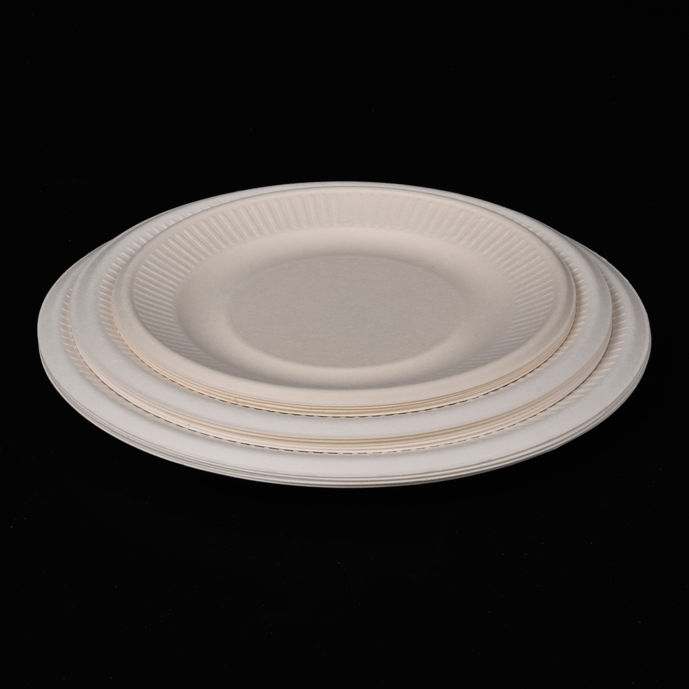 sugarcane bagasse lace round plate(tray)